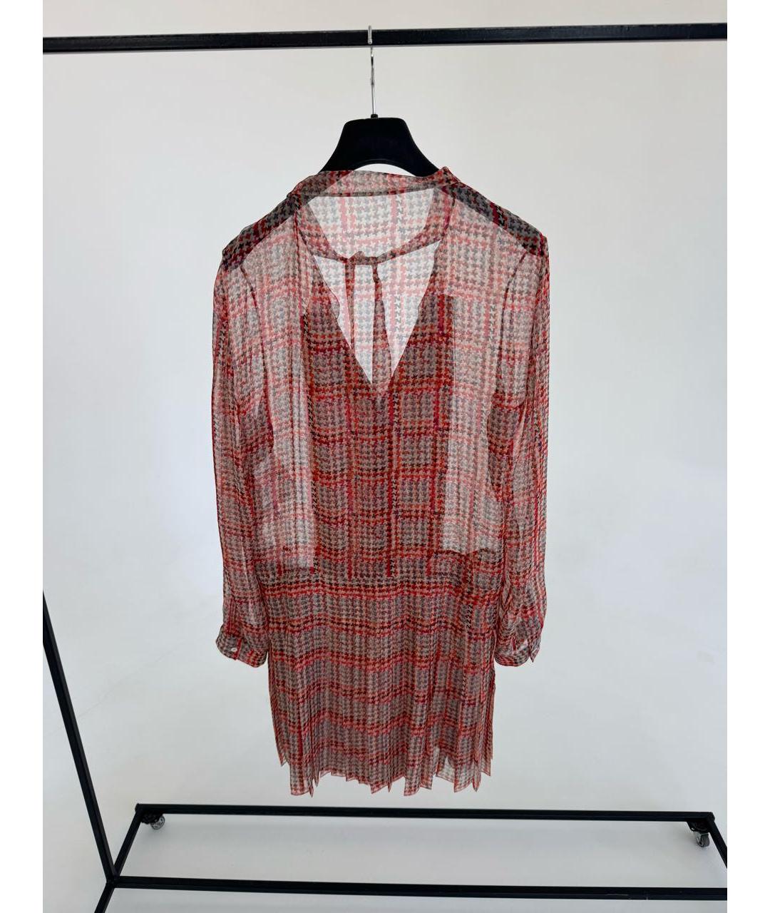 CHRISTIAN DIOR Коралловое шелковое платье, фото 5