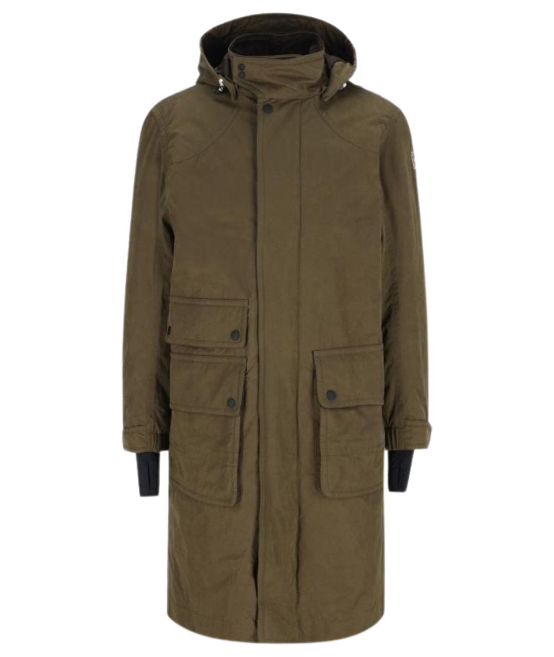 MONCLER GRENOBLE Зеленая полиэстеровая парка, фото 1