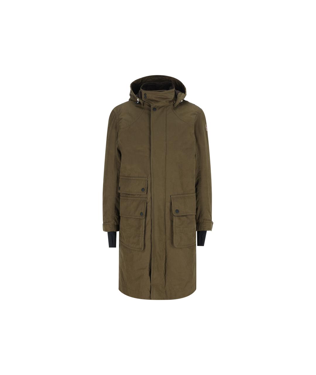 MONCLER GRENOBLE Зеленая полиэстеровая парка, фото 5