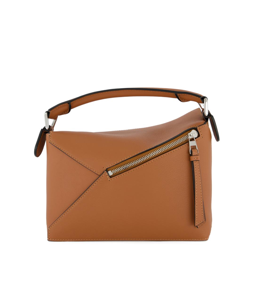 LOEWE Коричневая кожаная сумка через плечо, фото 2