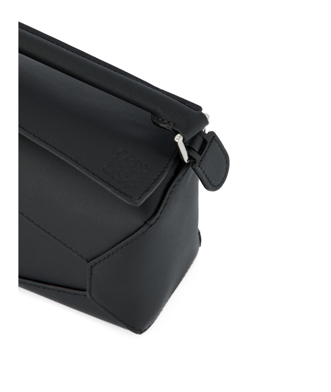 LOEWE Черная кожаная сумка через плечо, фото 4