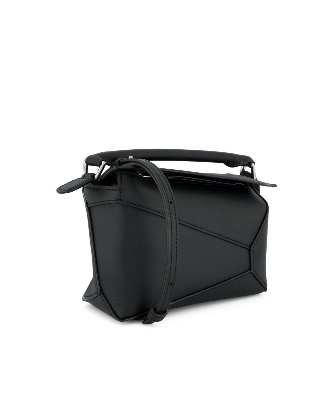 LOEWE Черная кожаная сумка через плечо, фото 3