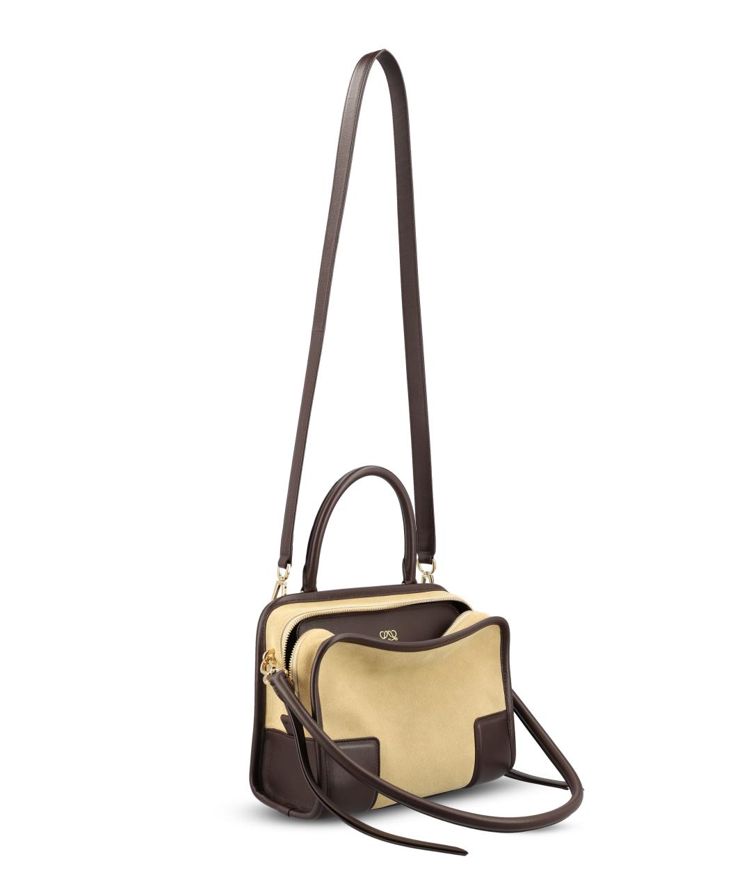 LOEWE Бежевая кожаная сумка тоут, фото 3