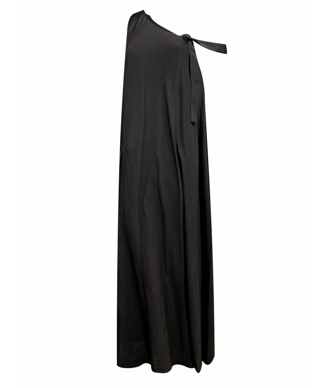 ISABEL BENENATO Черное вискозное повседневное платье, фото 1