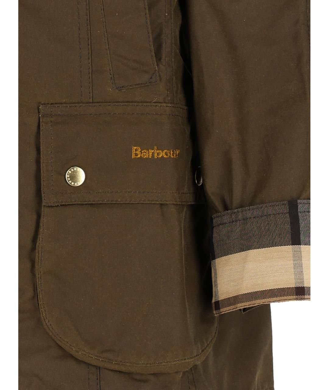 BARBOUR Зеленая хлопковая куртка, фото 5