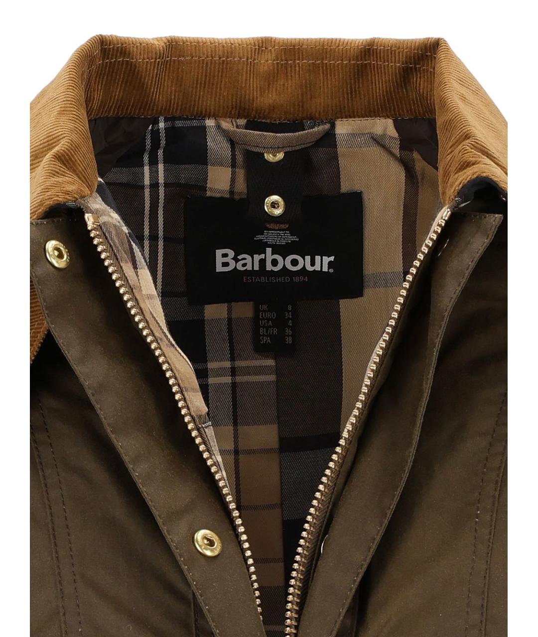BARBOUR Зеленая хлопковая куртка, фото 6