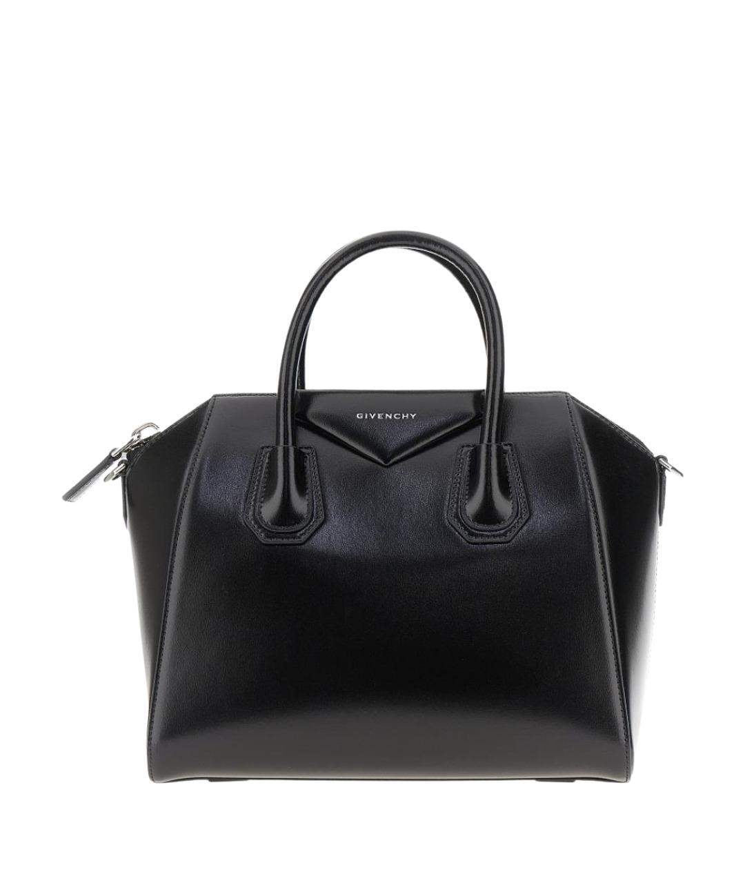 GIVENCHY Черная кожаная сумка тоут, фото 1