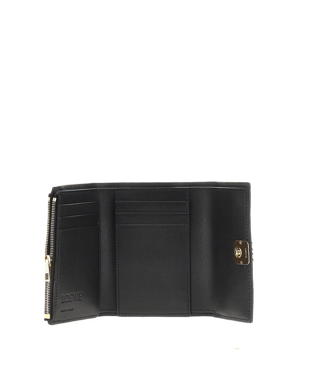 LOEWE Черный кожаный кошелек, фото 3