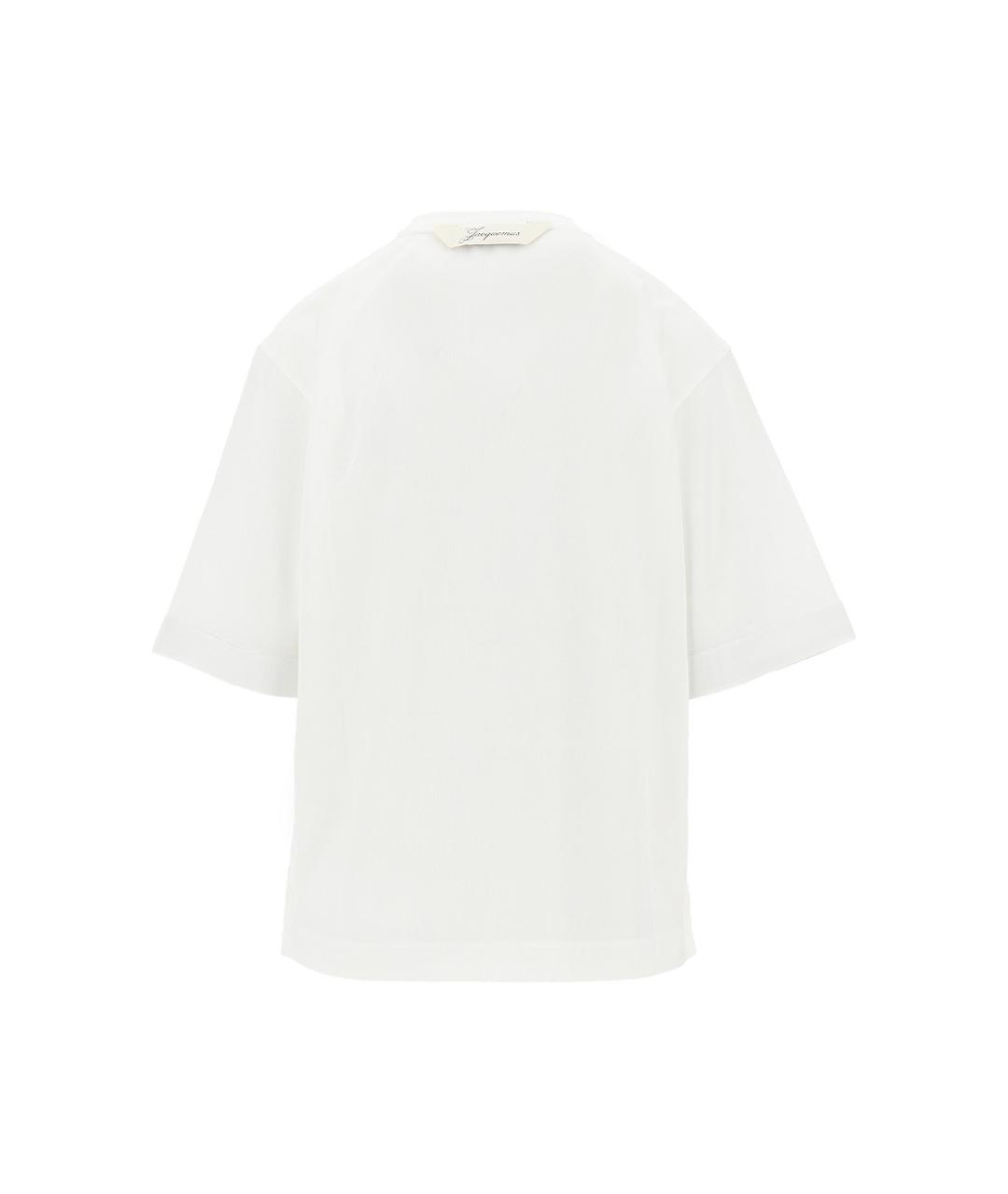 JACQUEMUS Белая футболка, фото 3