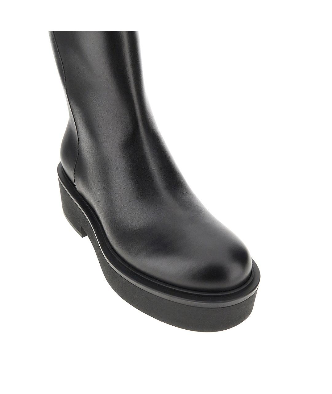 GIANVITO ROSSI Черные кожаные ботинки, фото 2