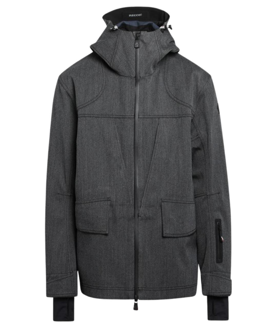 MONCLER GRENOBLE Серая полиамидовая куртка, фото 1