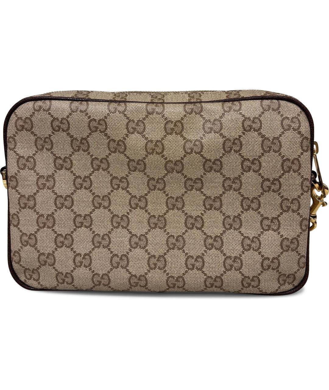 GUCCI Бежевая барсетка из канвы, фото 3