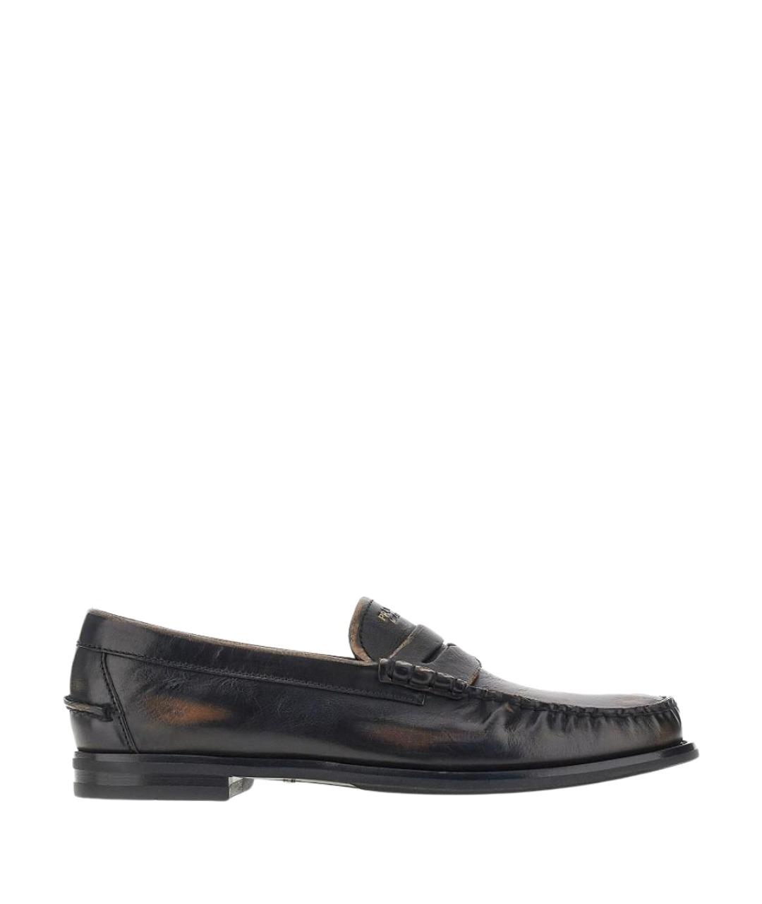 PRADA Мульти кожаные лоферы, фото 1
