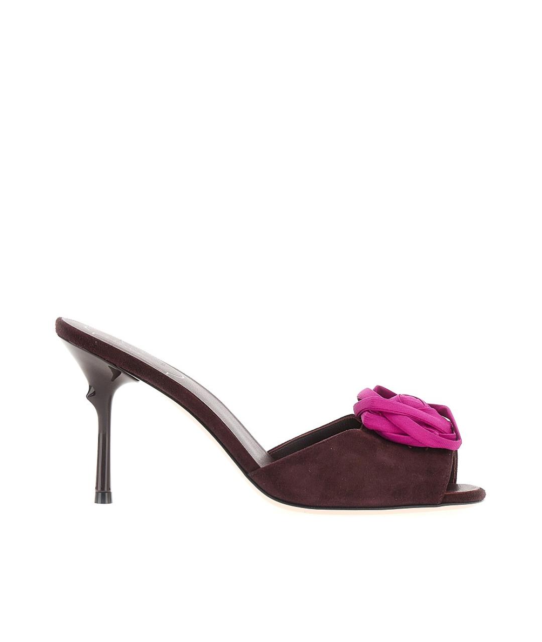 ROGER VIVIER Мульти замшевые мюли, фото 5