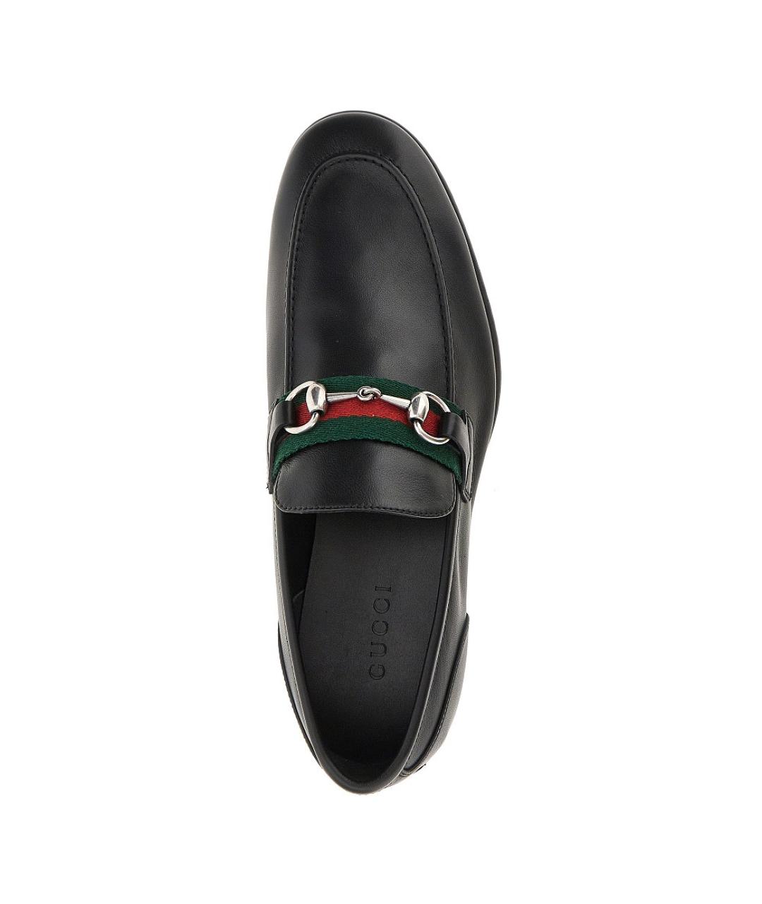 GUCCI Черные кожаные лоферы, фото 4