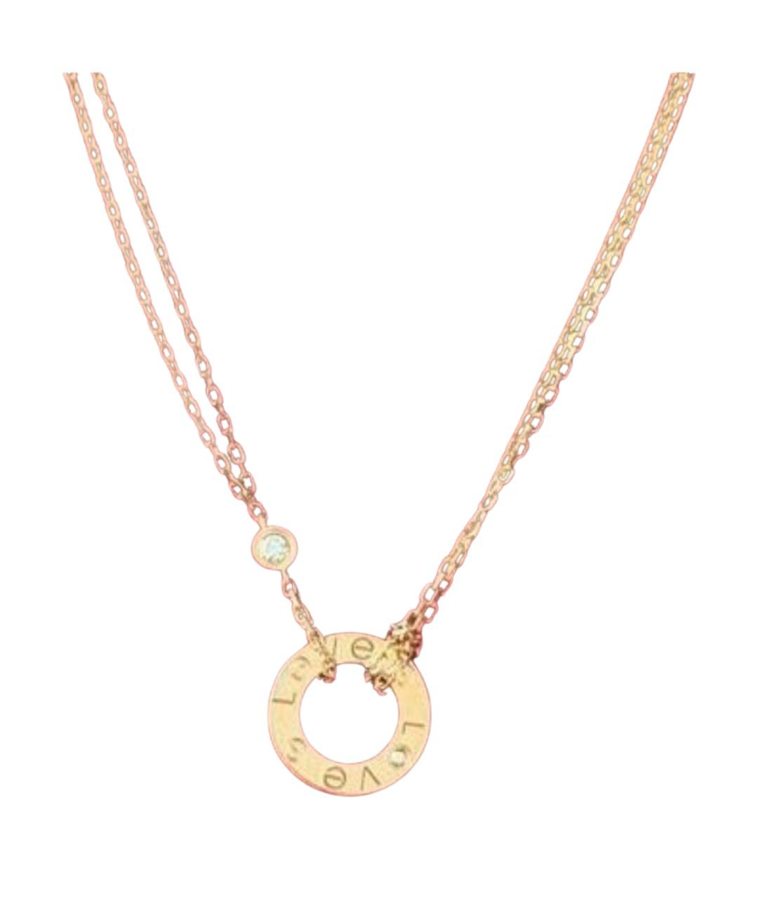 CARTIER Розовое колье из розового золота, фото 1