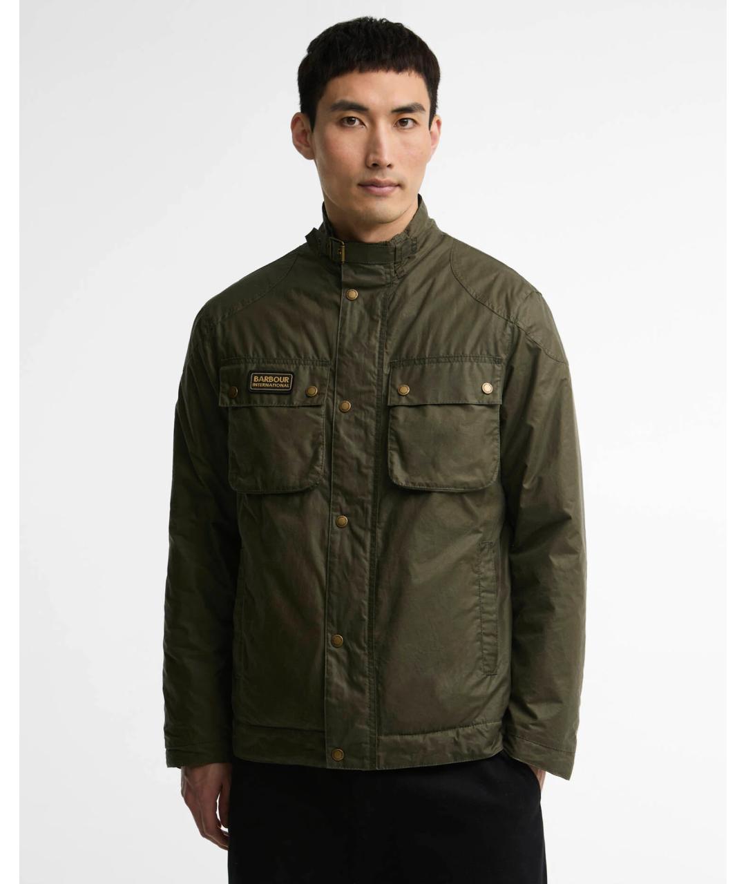 BARBOUR Зеленая хлопковая парка, фото 4