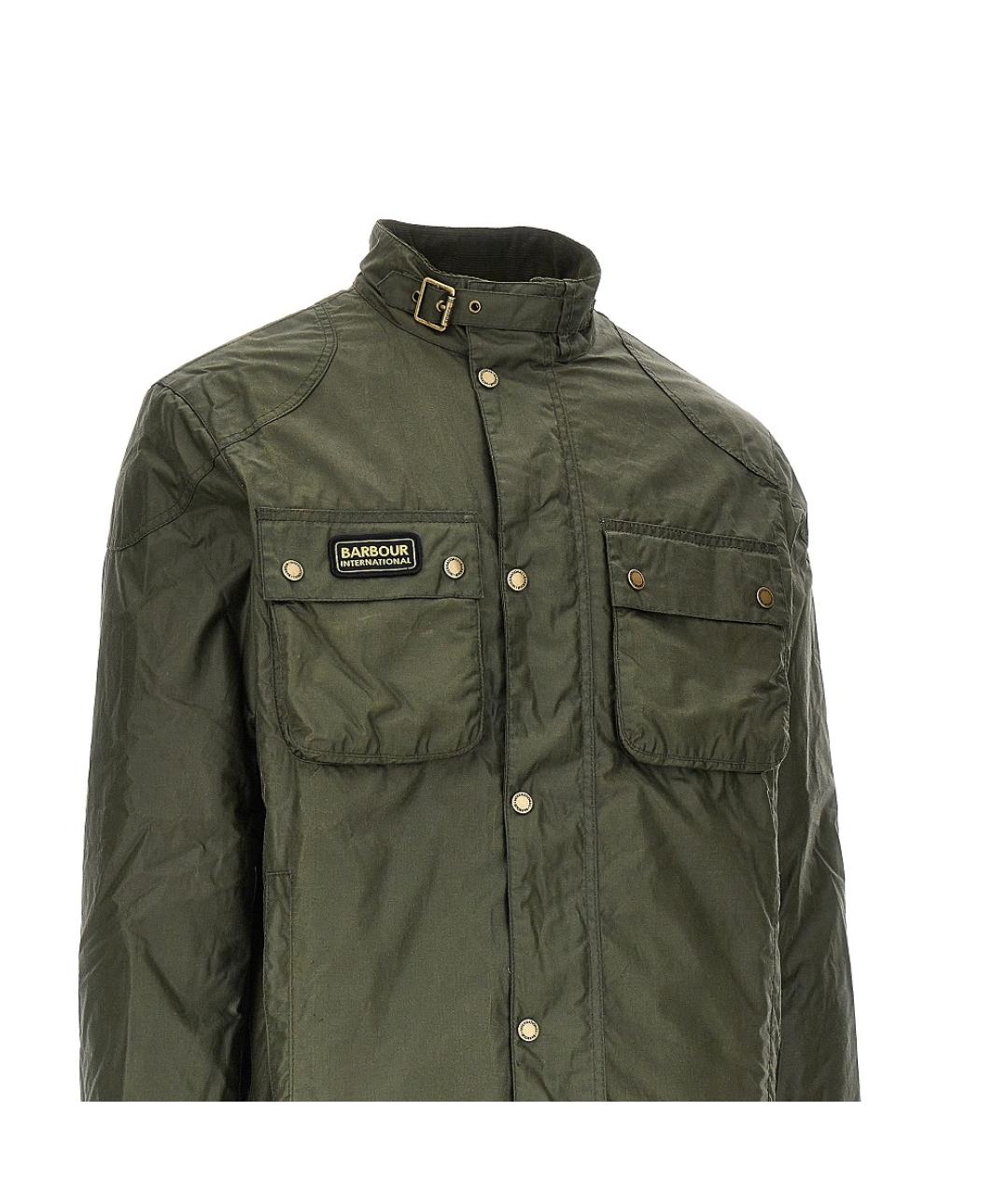 BARBOUR Зеленая хлопковая парка, фото 2