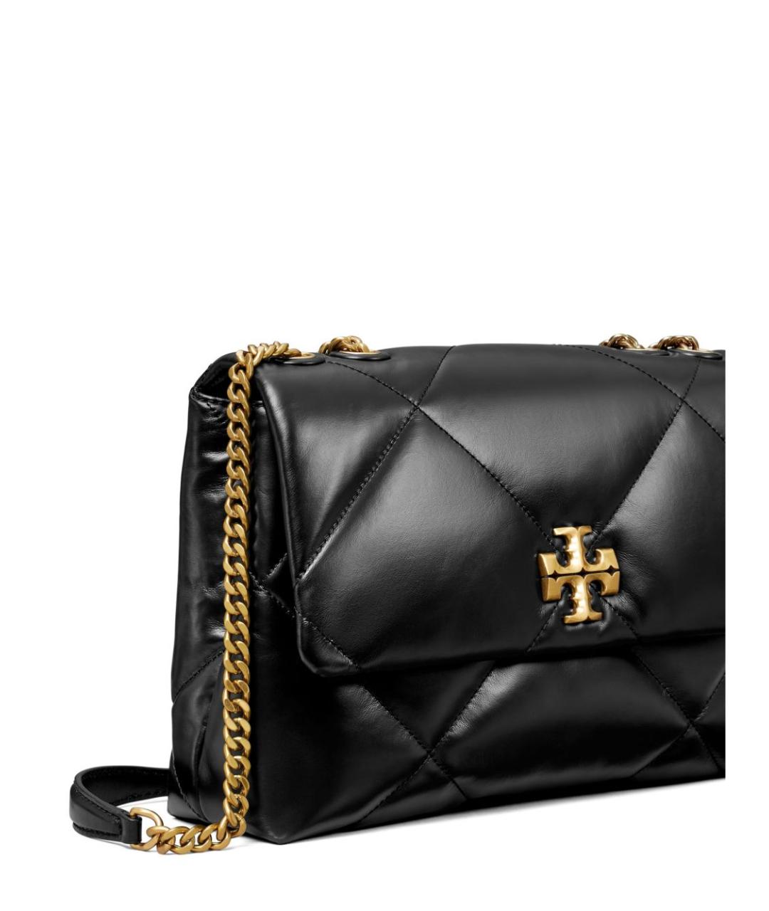 TORY BURCH Черная кожаная сумка через плечо, фото 4