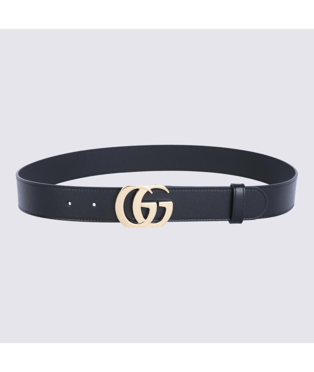 GUCCI Черный кожаный ремень, фото 3
