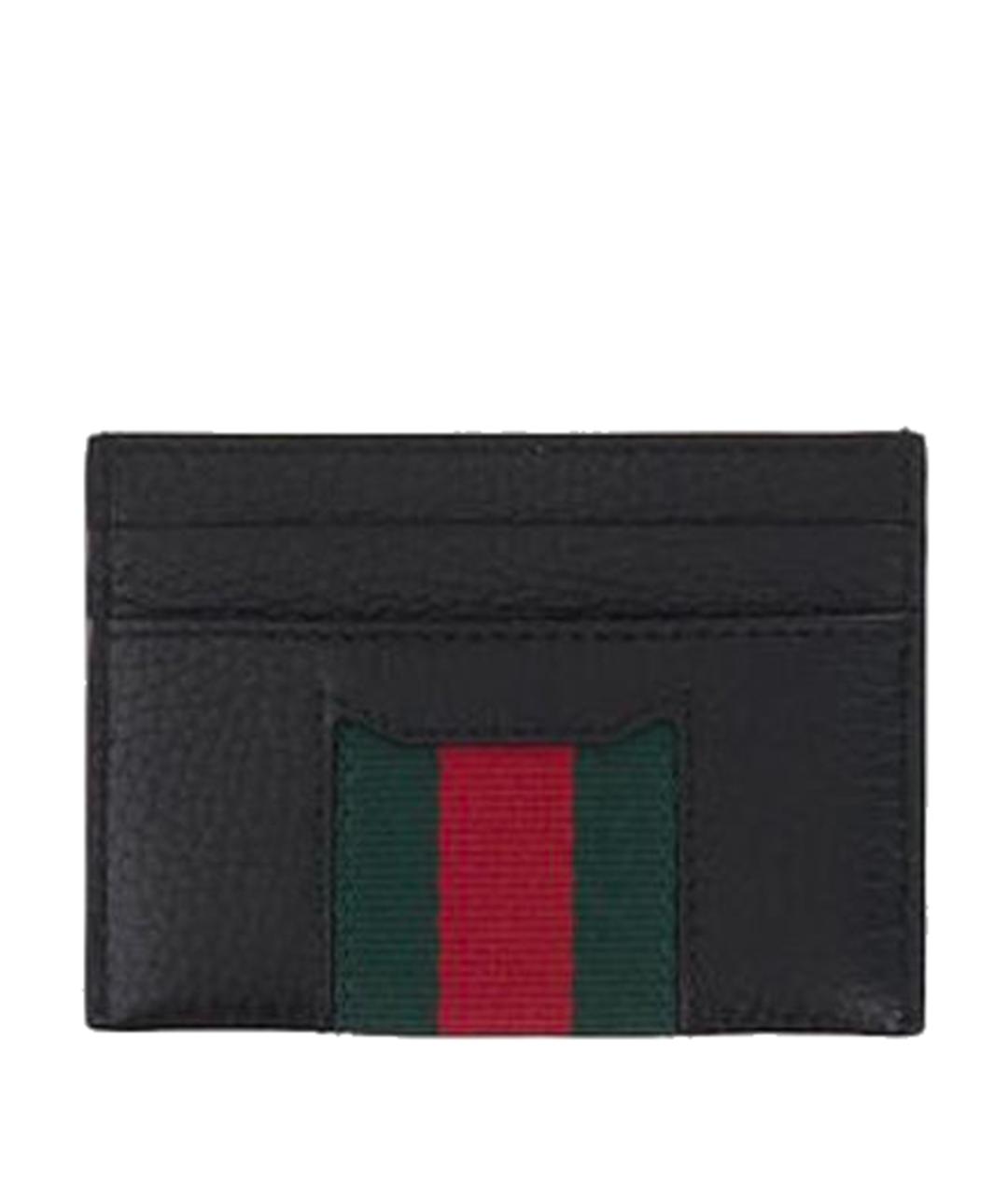 GUCCI Черный кожаный кардхолдер, фото 2