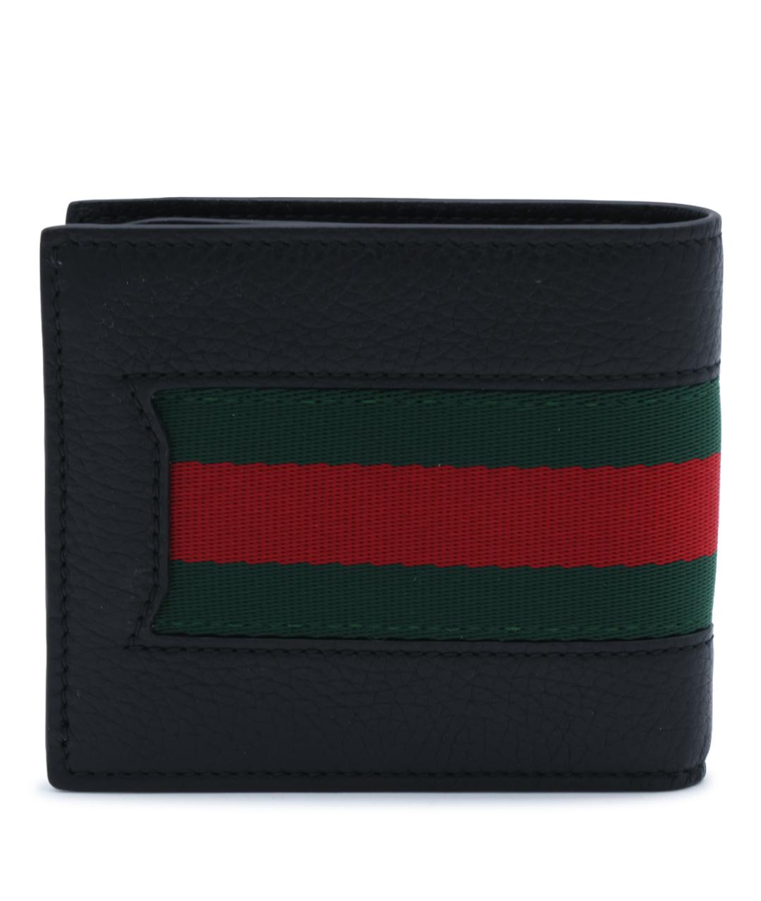GUCCI Черный кожаный кошелек, фото 3