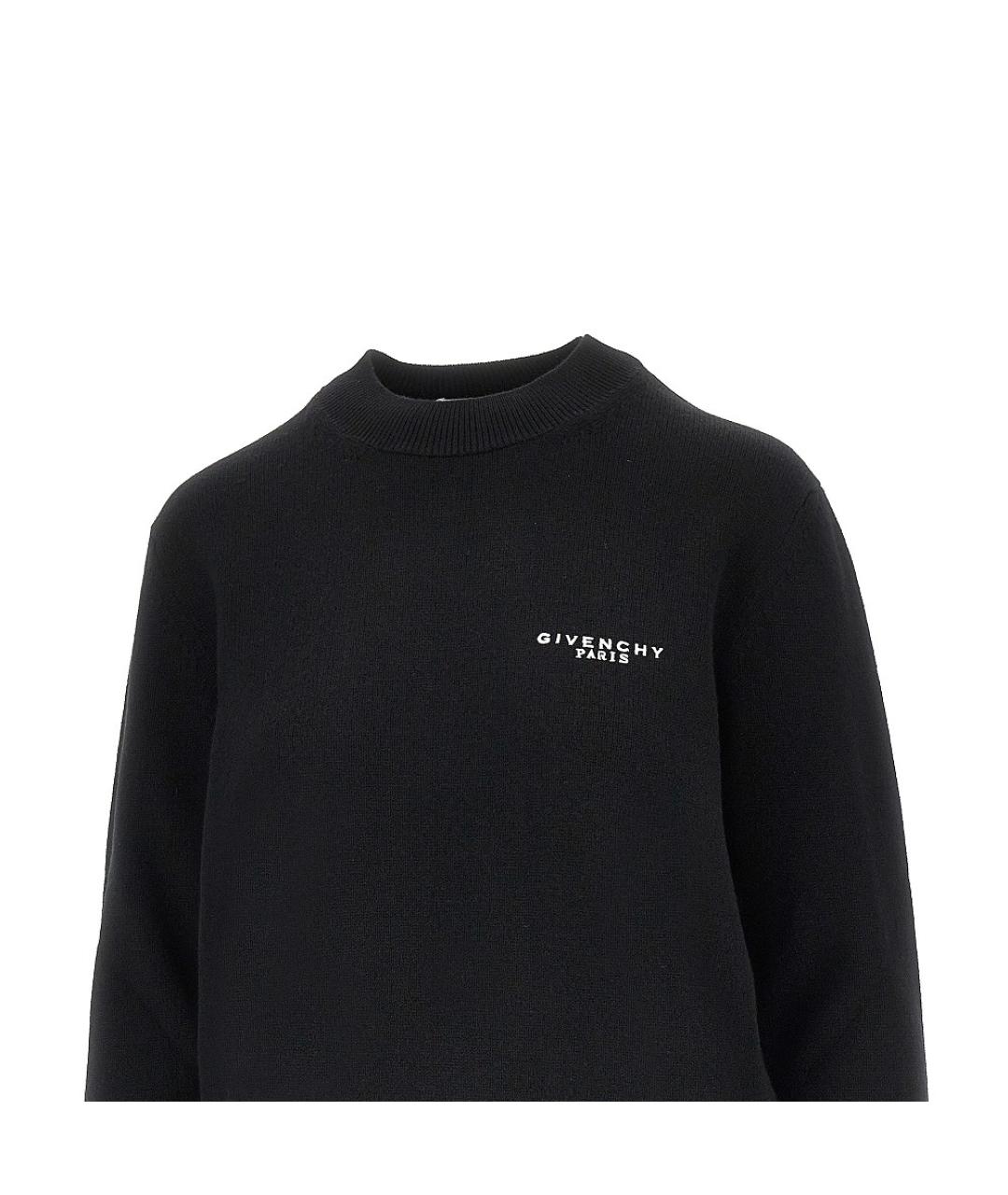 GIVENCHY Черный шерстяной джемпер / свитер, фото 2