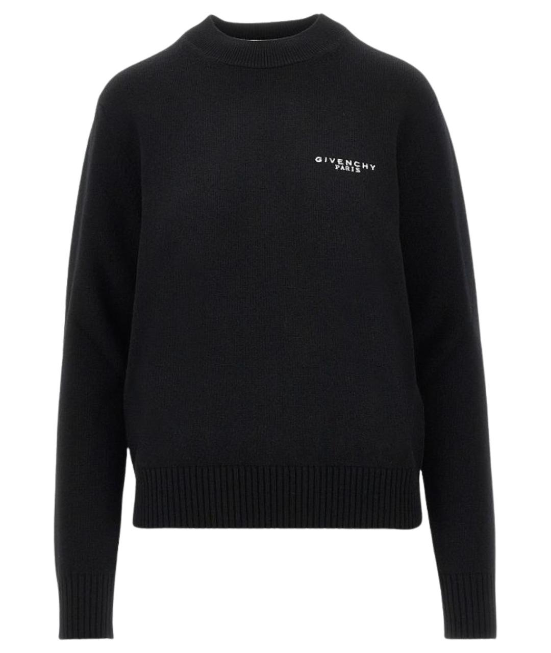 GIVENCHY Черный шерстяной джемпер / свитер, фото 1