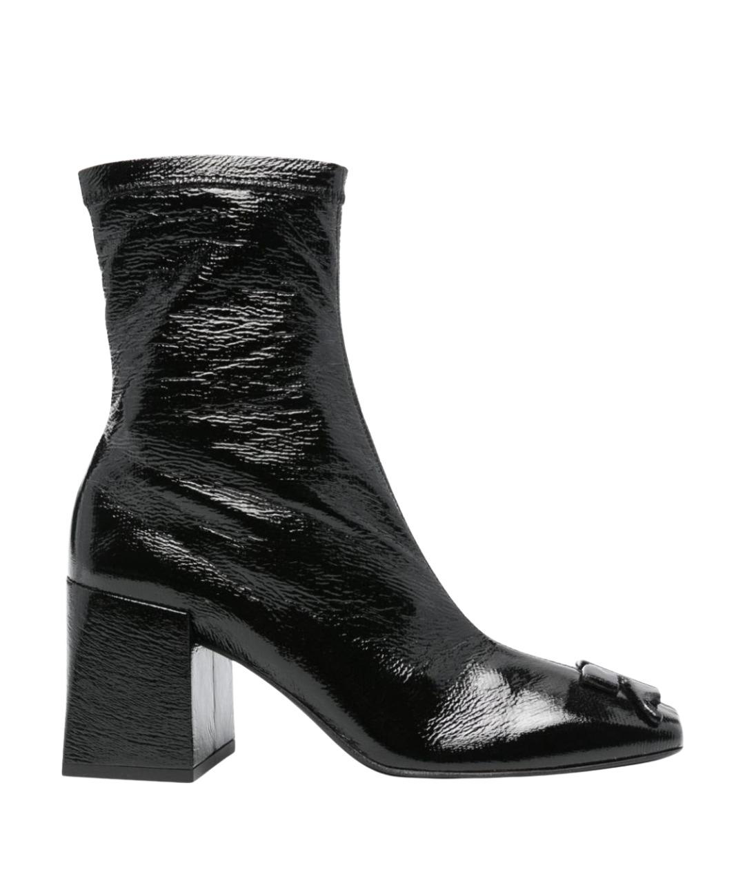COURREGES Черные ботильоны из лакированной кожи, фото 1