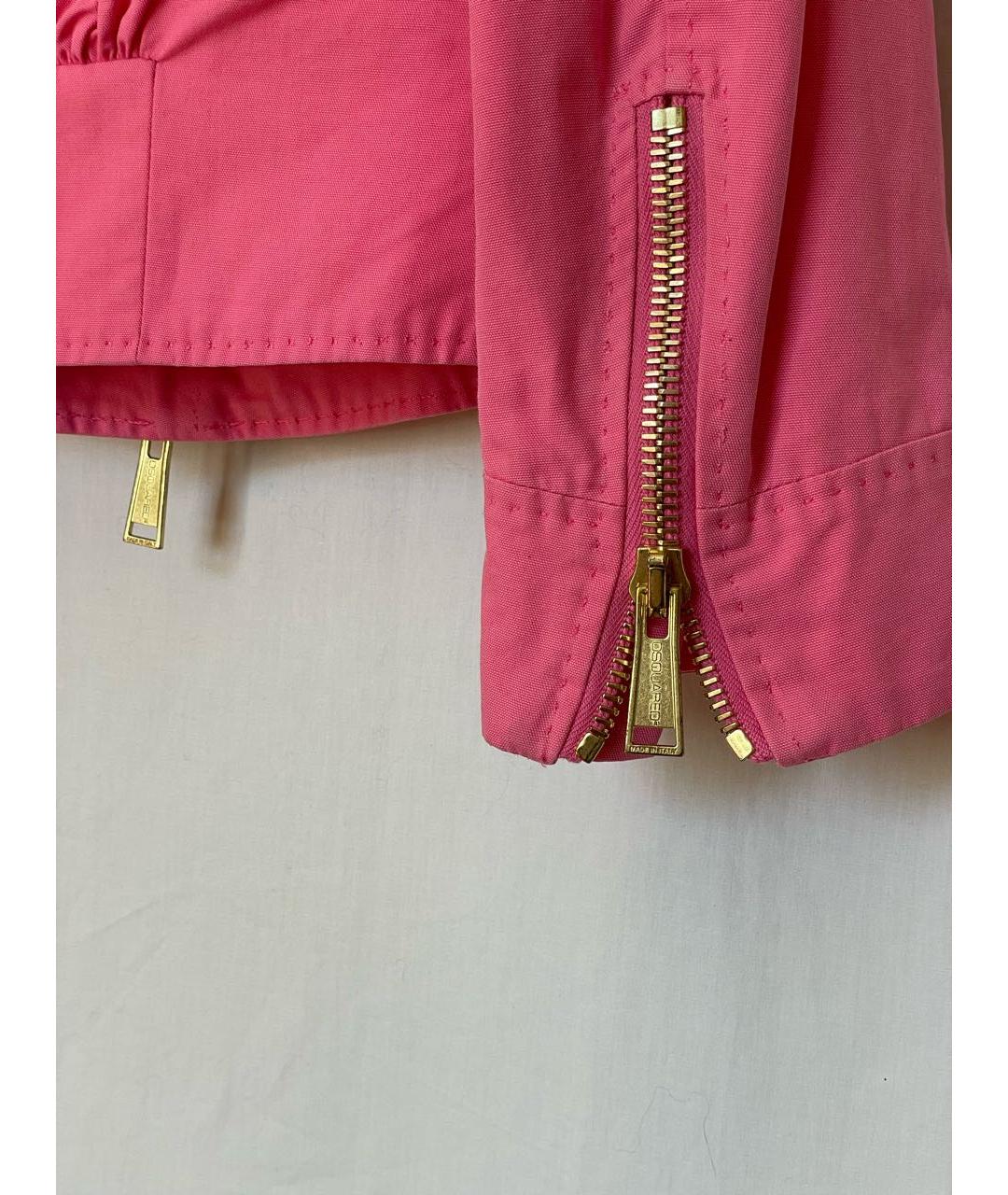DSQUARED2 Розовая хлопковая куртка, фото 5