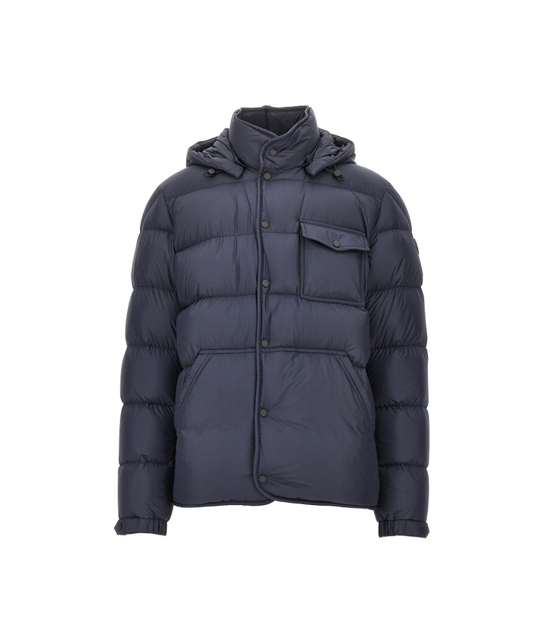 MONCLER Синий полиэстеровый пуховик, фото 4
