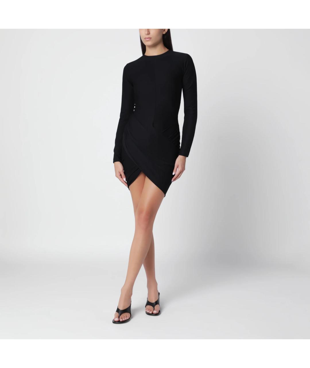 JACQUEMUS Черное вискозное платье, фото 4