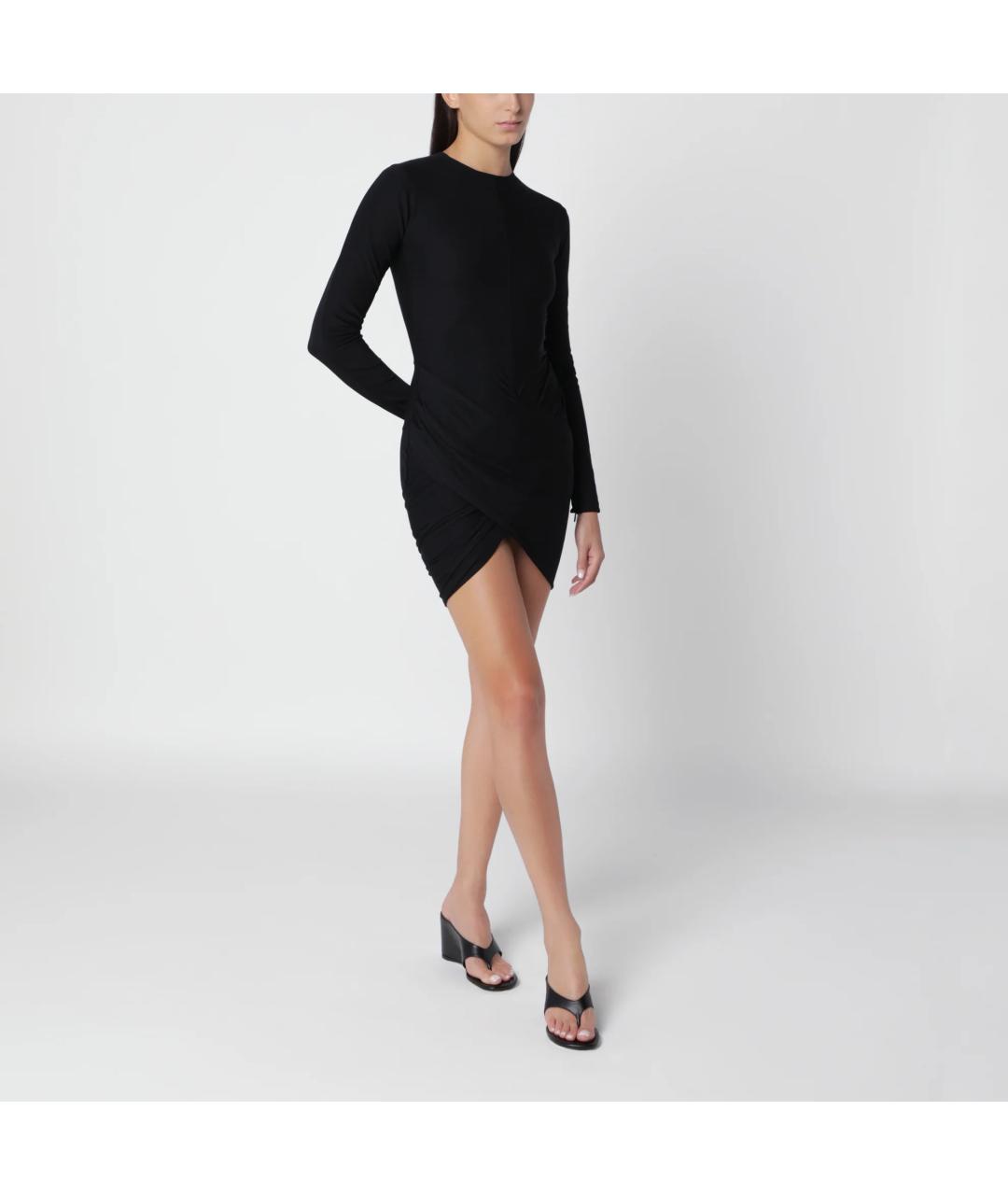 JACQUEMUS Черное вискозное платье, фото 5