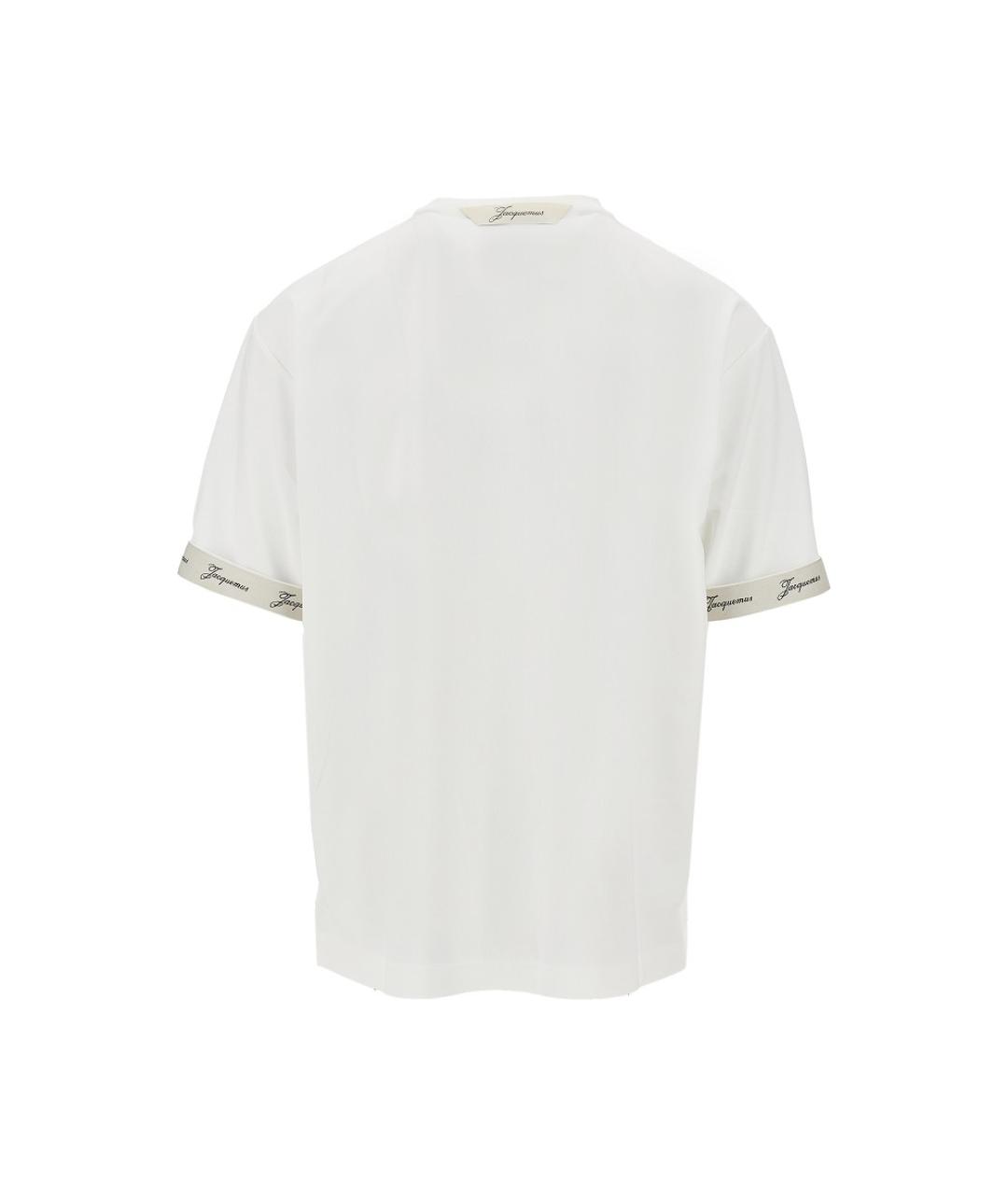 JACQUEMUS Белая футболка, фото 3
