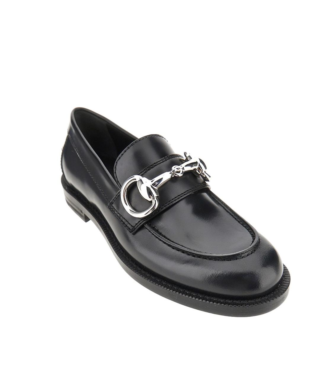 GUCCI Черные кожаные лоферы, фото 2
