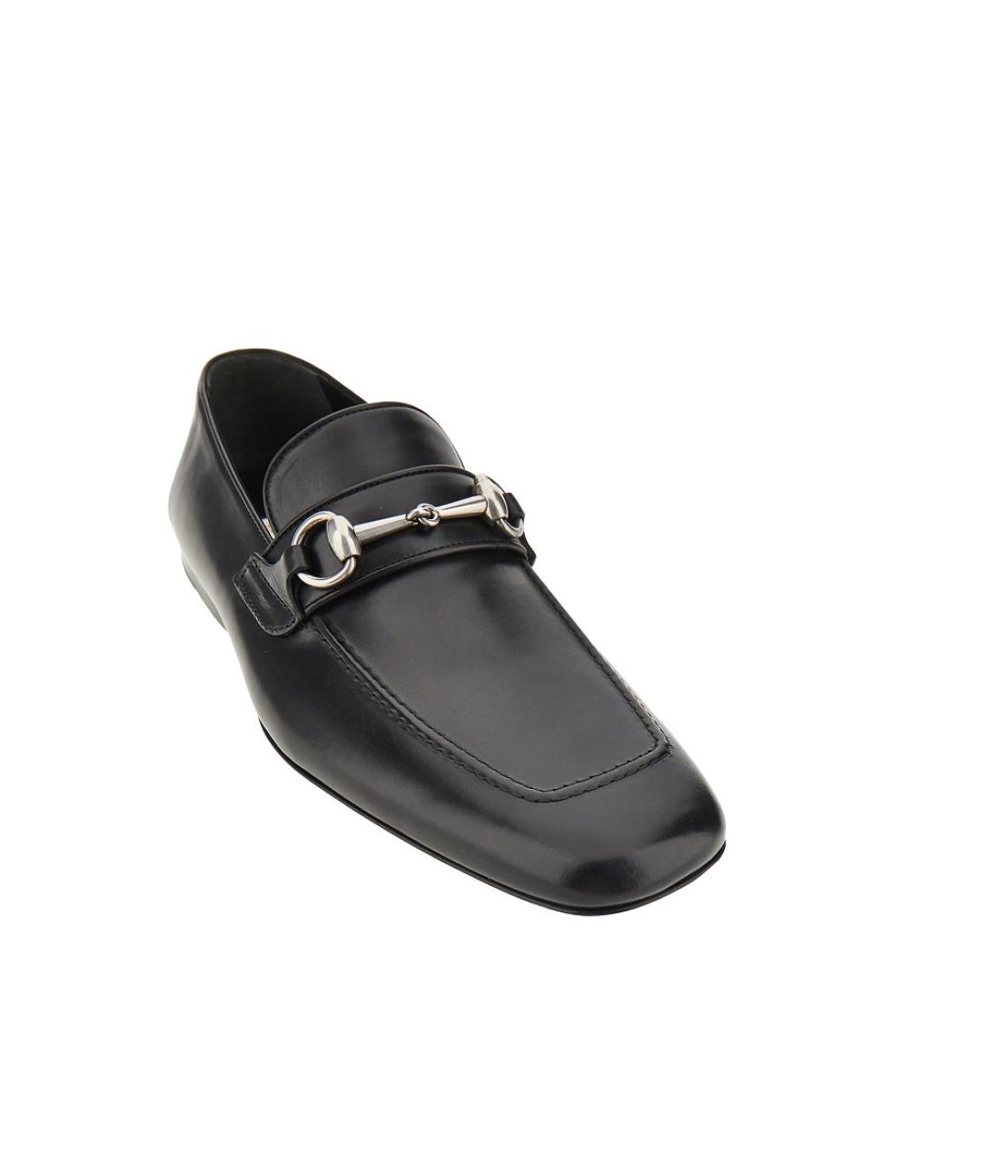 GUCCI Черные кожаные лоферы, фото 2