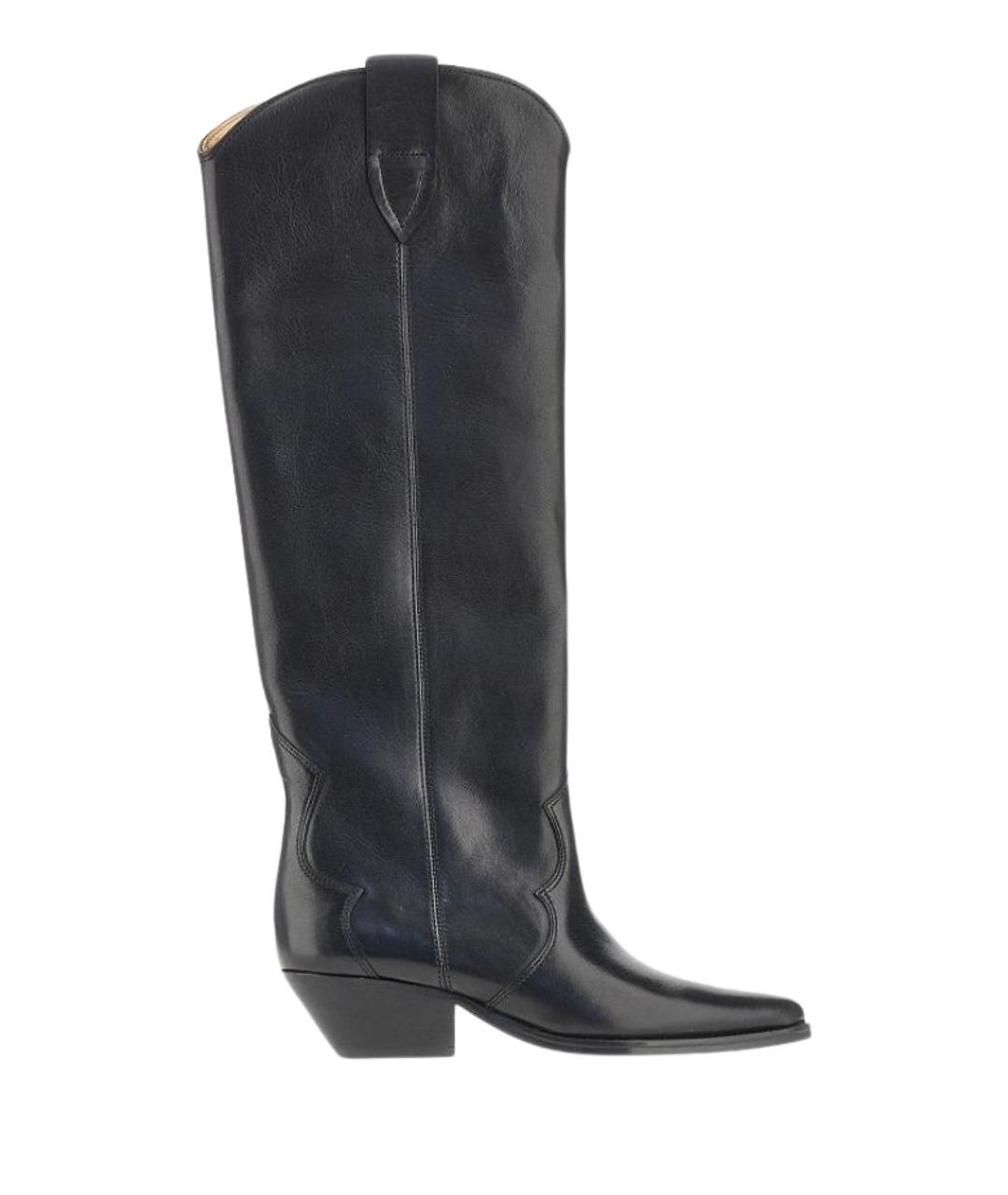 ISABEL MARANT Черные кожаные сапоги, фото 1