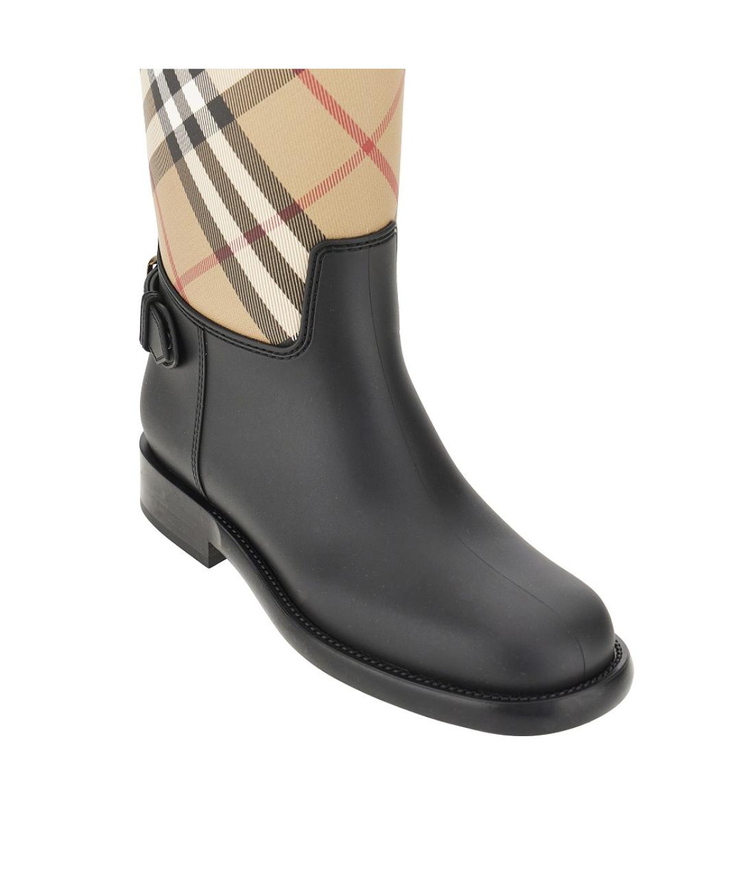 BURBERRY Бежевые резиновые сапоги, фото 2