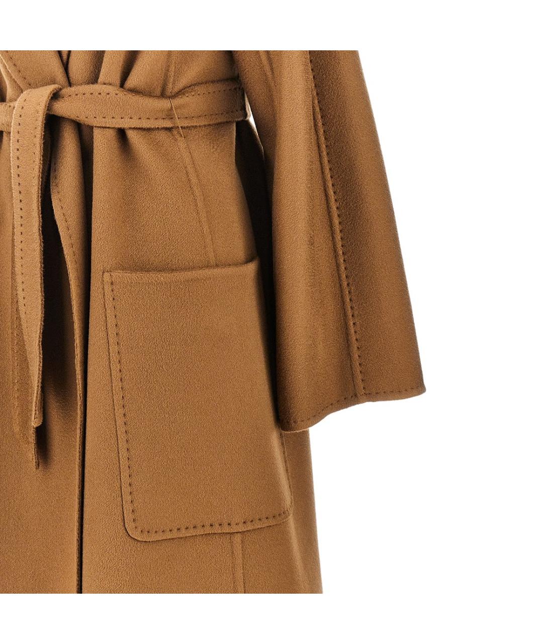 MAX MARA Коричневое шерстяное пальто, фото 2