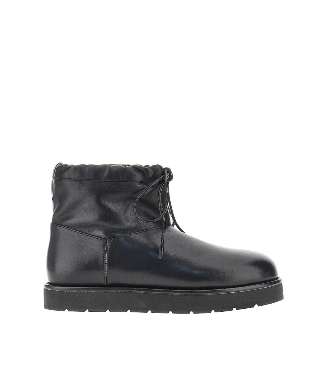PHOEBE PHILO Черные кожаные полусапоги, фото 5