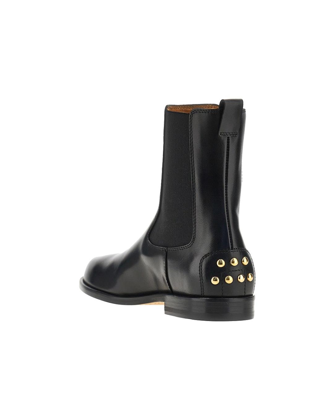 TOD'S Черные кожаные ботинки, фото 3