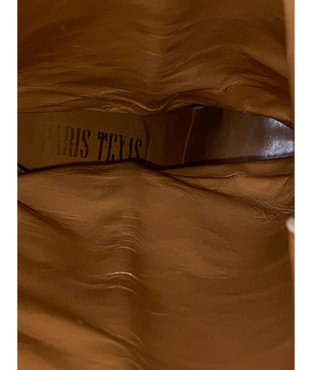 PARIS TEXAS Коричневые сапоги из экзотической кожи, фото 6