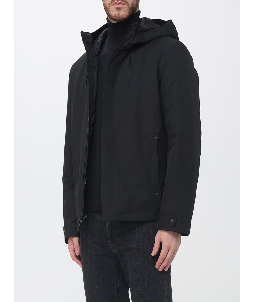 WOOLRICH Черная полиэстеровая куртка, фото 4