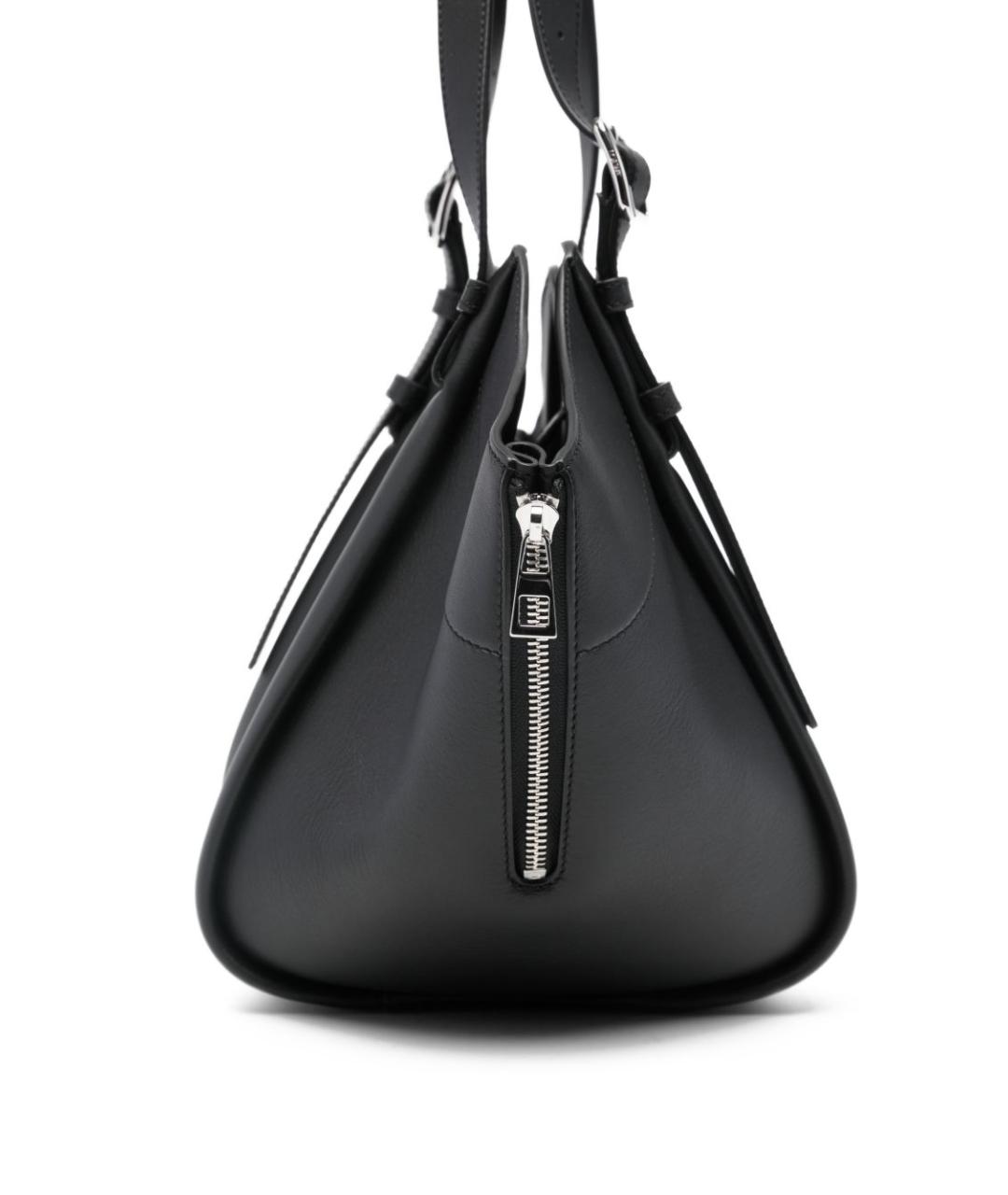 LOEWE Черная кожаная сумка тоут, фото 4