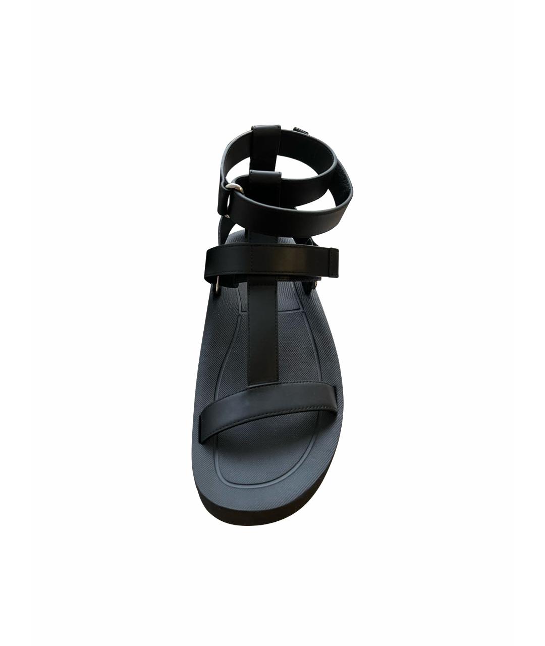 HERMES PRE-OWNED Черные кожаные сандалии, фото 1