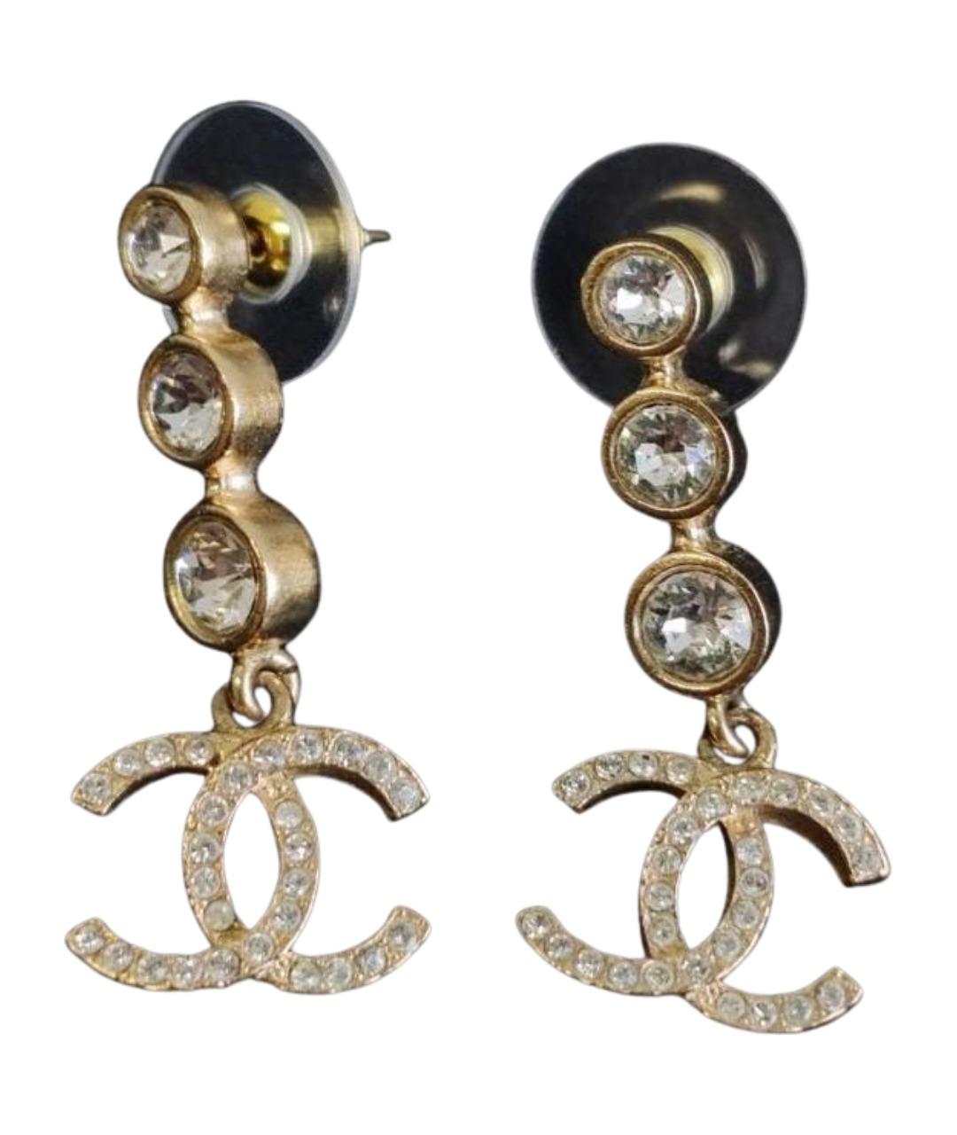 CHANEL Золотые серьги, фото 1