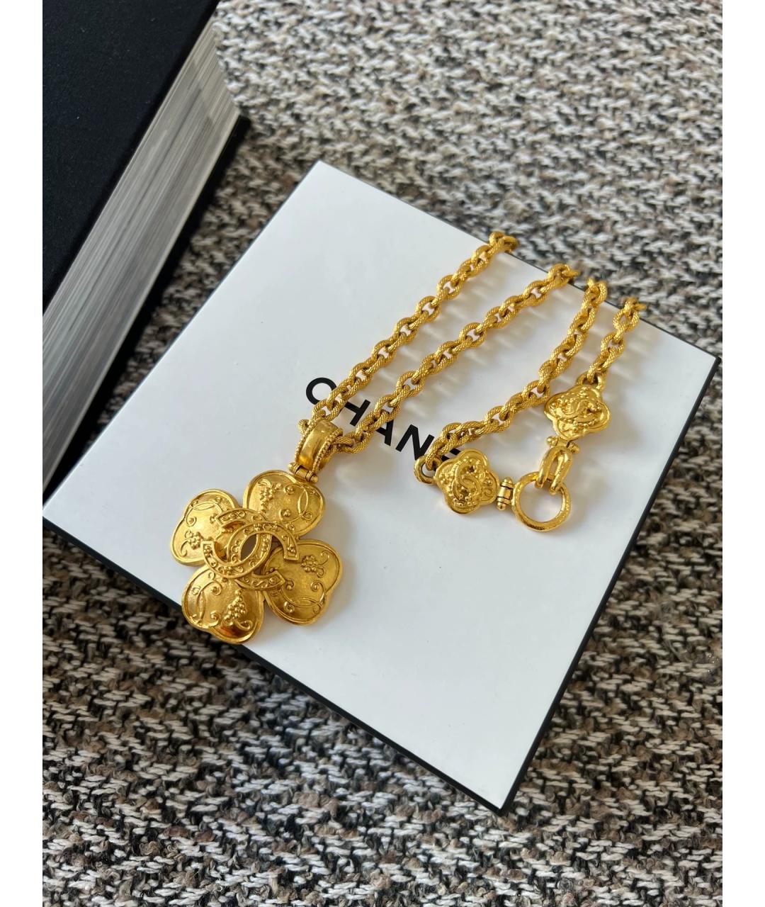 CHANEL Золотая позолоченная подвеска, фото 2