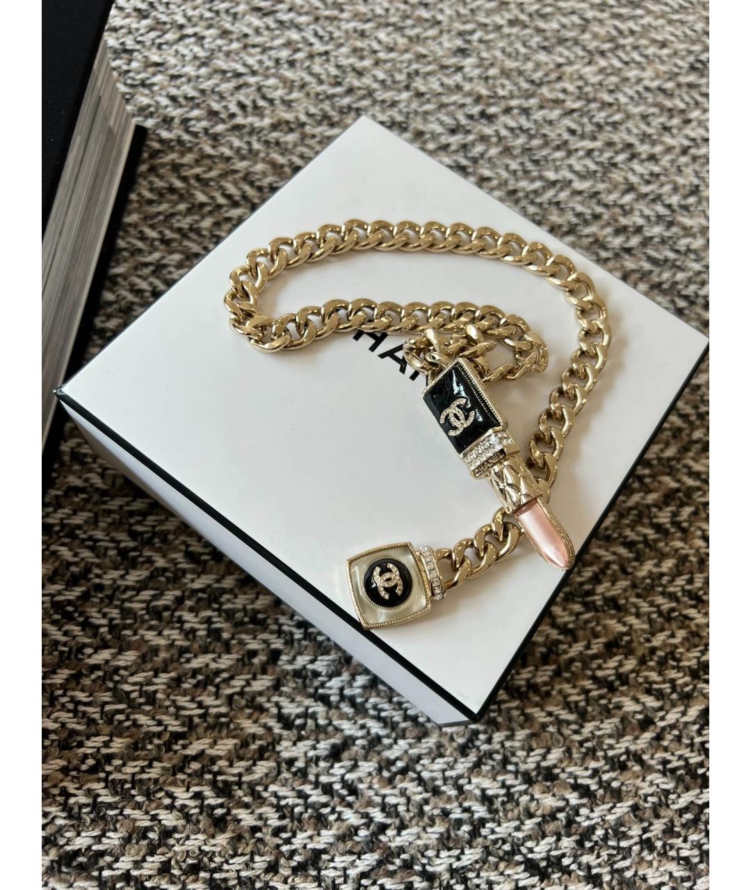 CHANEL Золотое позолоченное колье, фото 4