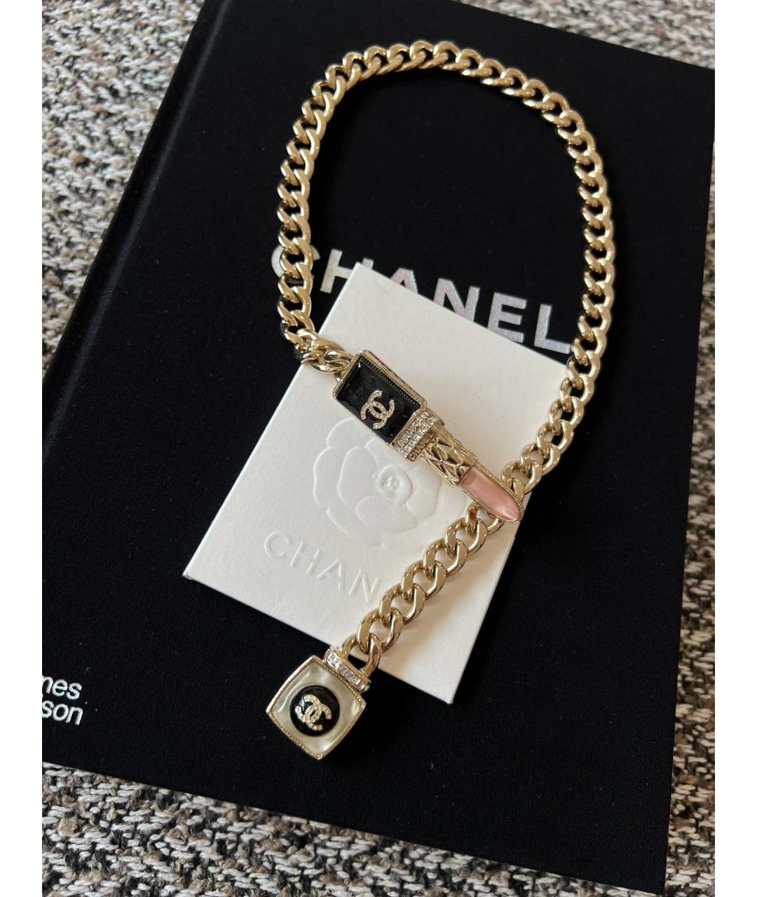 CHANEL Золотое позолоченное колье, фото 2