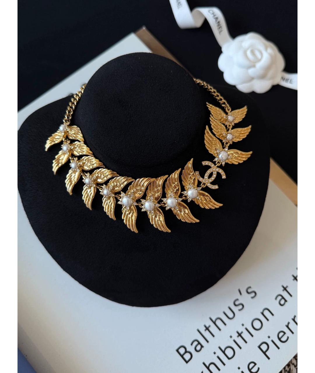 CHANEL Золотое позолоченное колье, фото 2